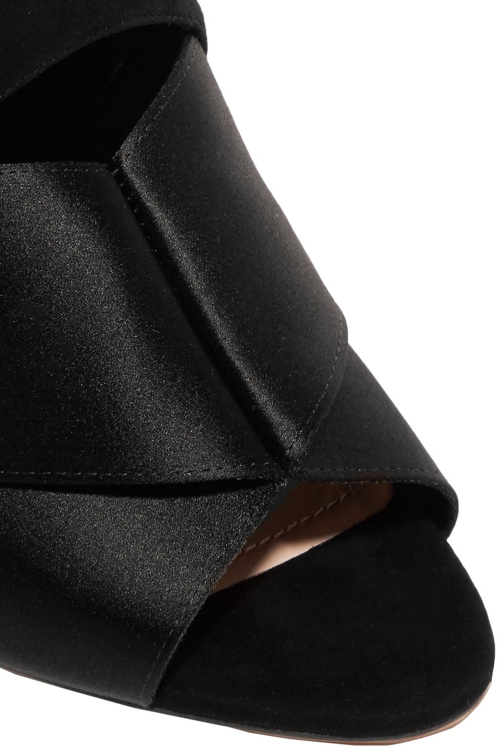 NICHOLAS KIRKWOOD Nini suede and satin mules