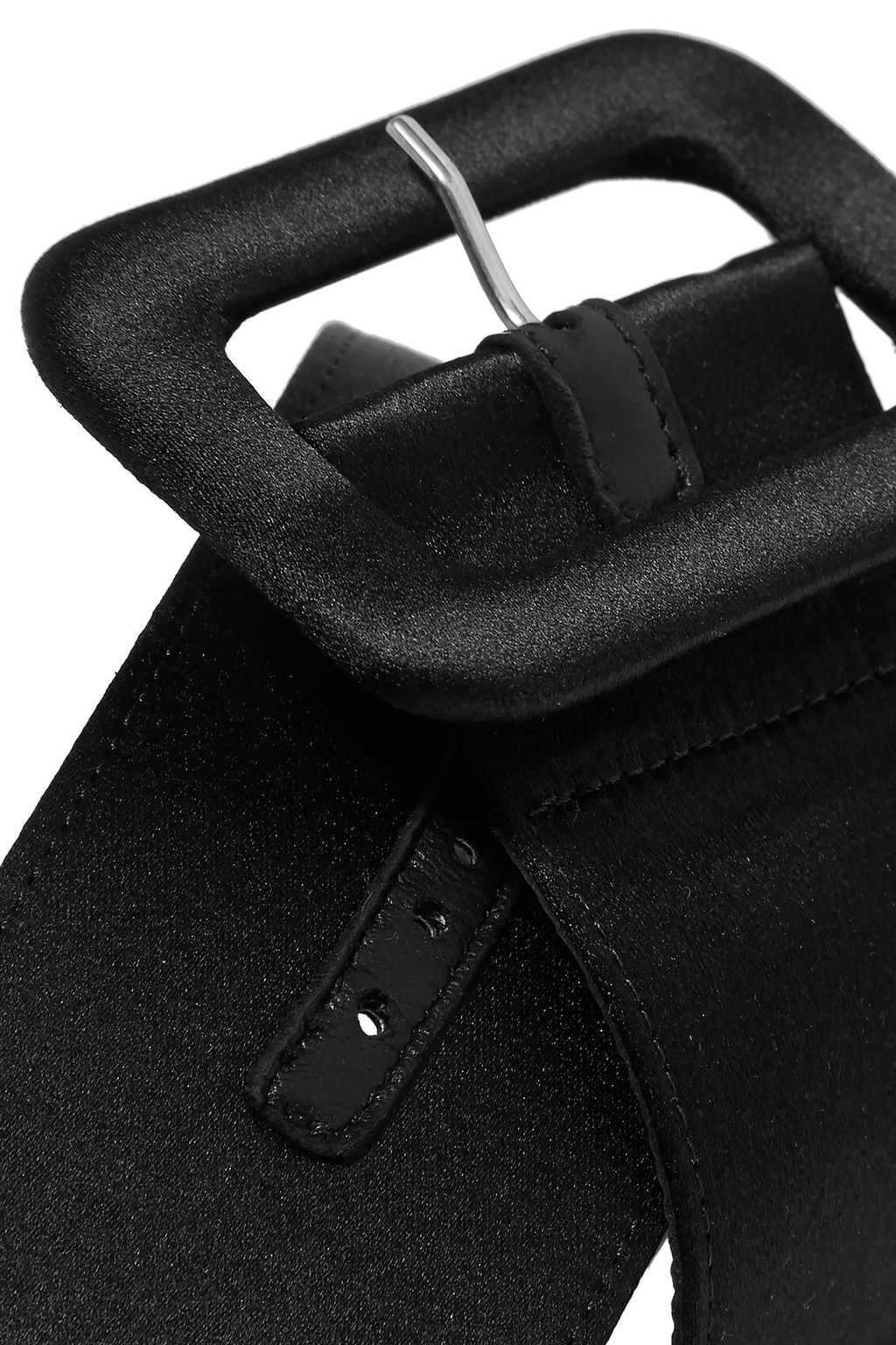 THE ATTICO Satin ankle straps