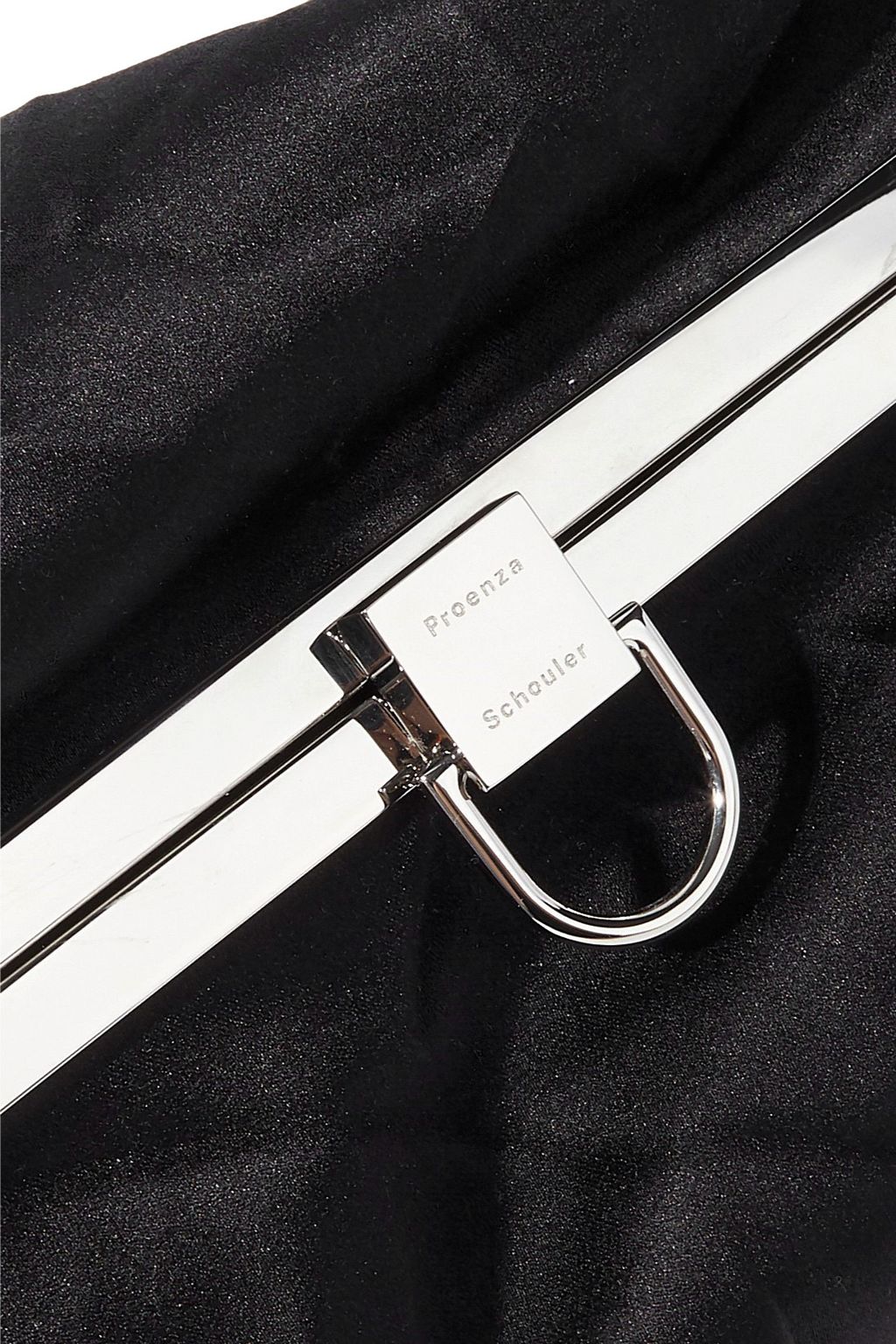 PROENZA SCHOULER Asymmetric gathered satin clutch