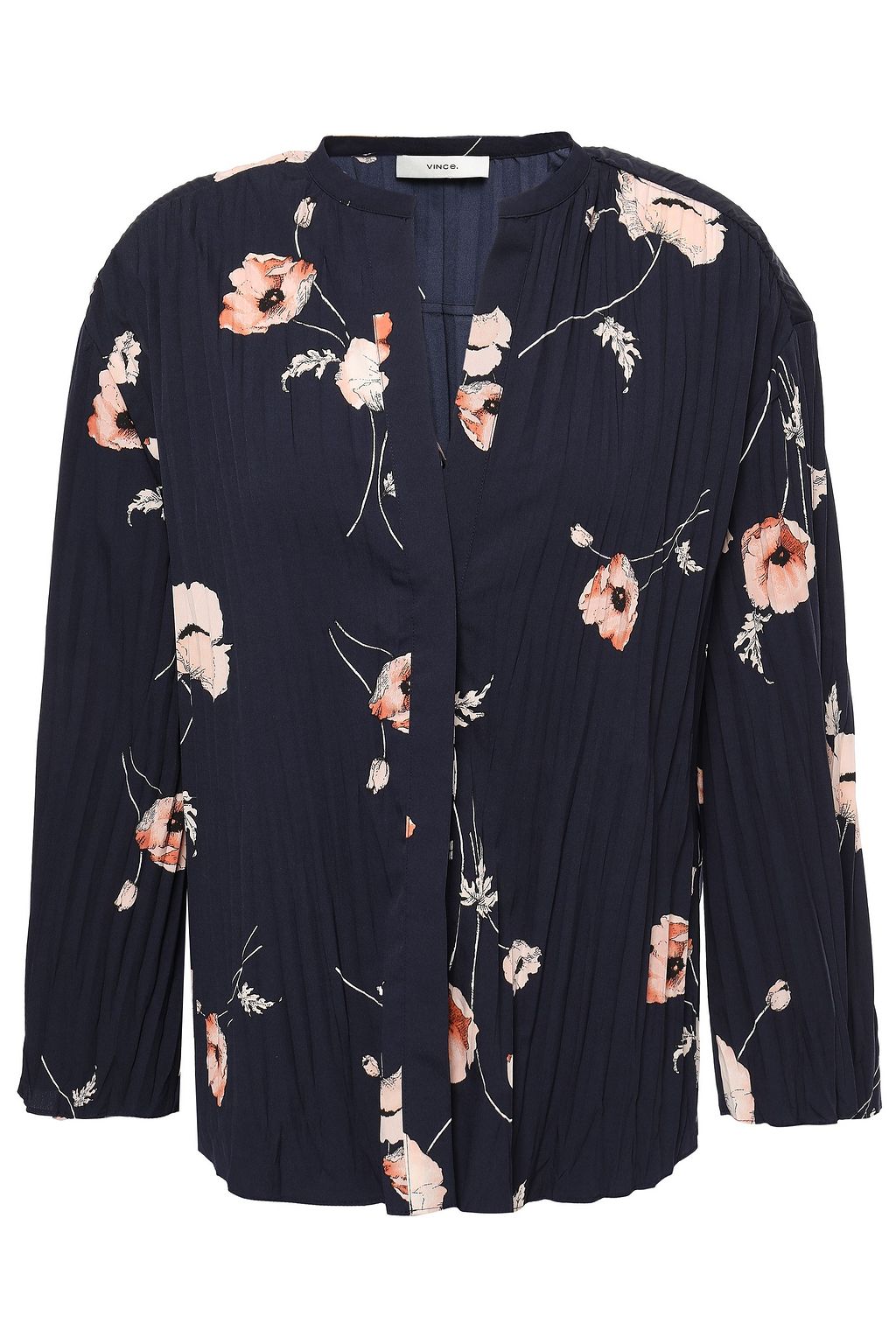 vince floral blouse