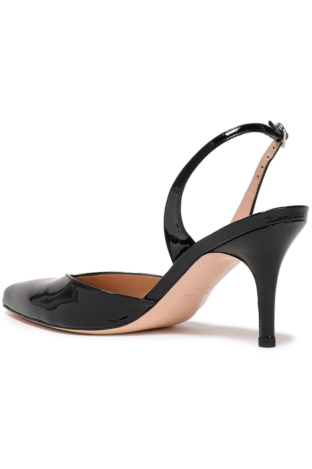 stuart weitzman loraina leather slingback pumps