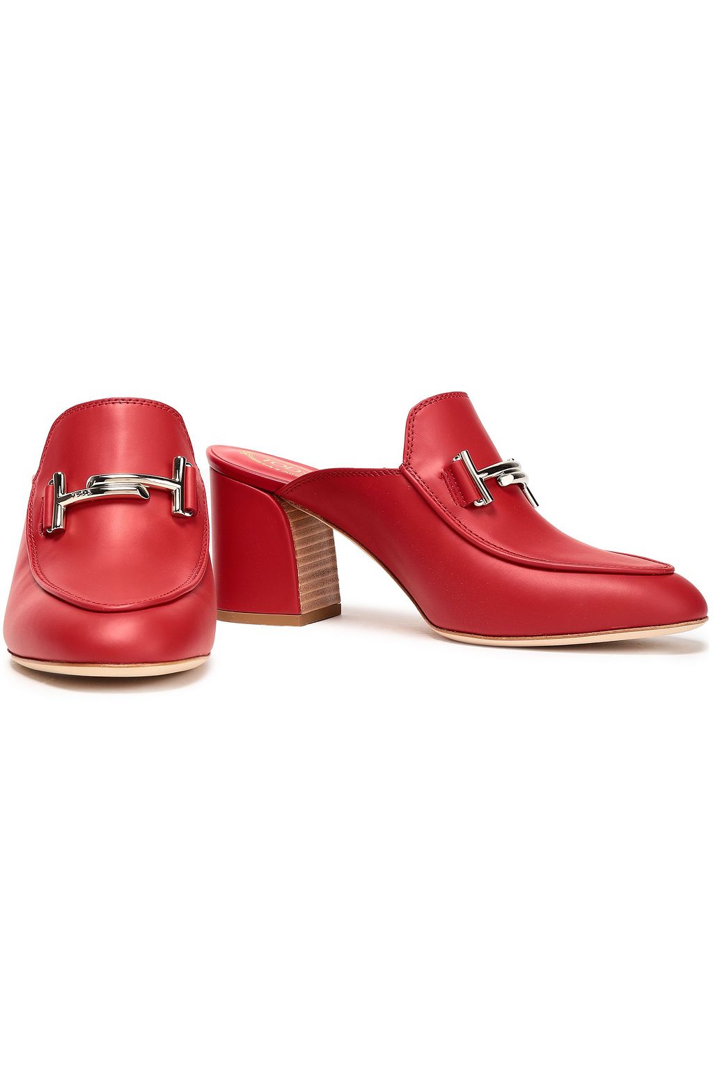 TOD'S Double T leather mules