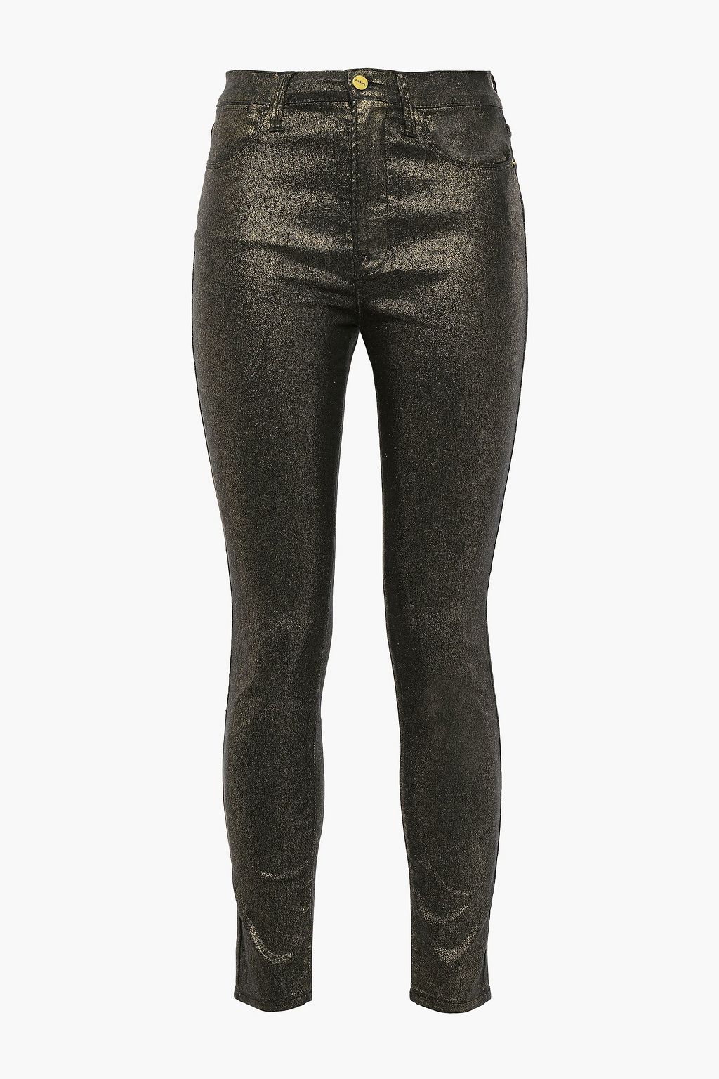 frame high rise skinny jeans