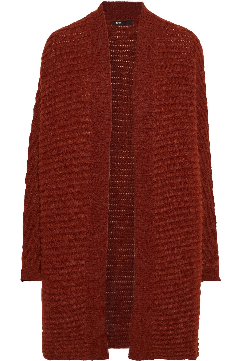 maje red cardigan