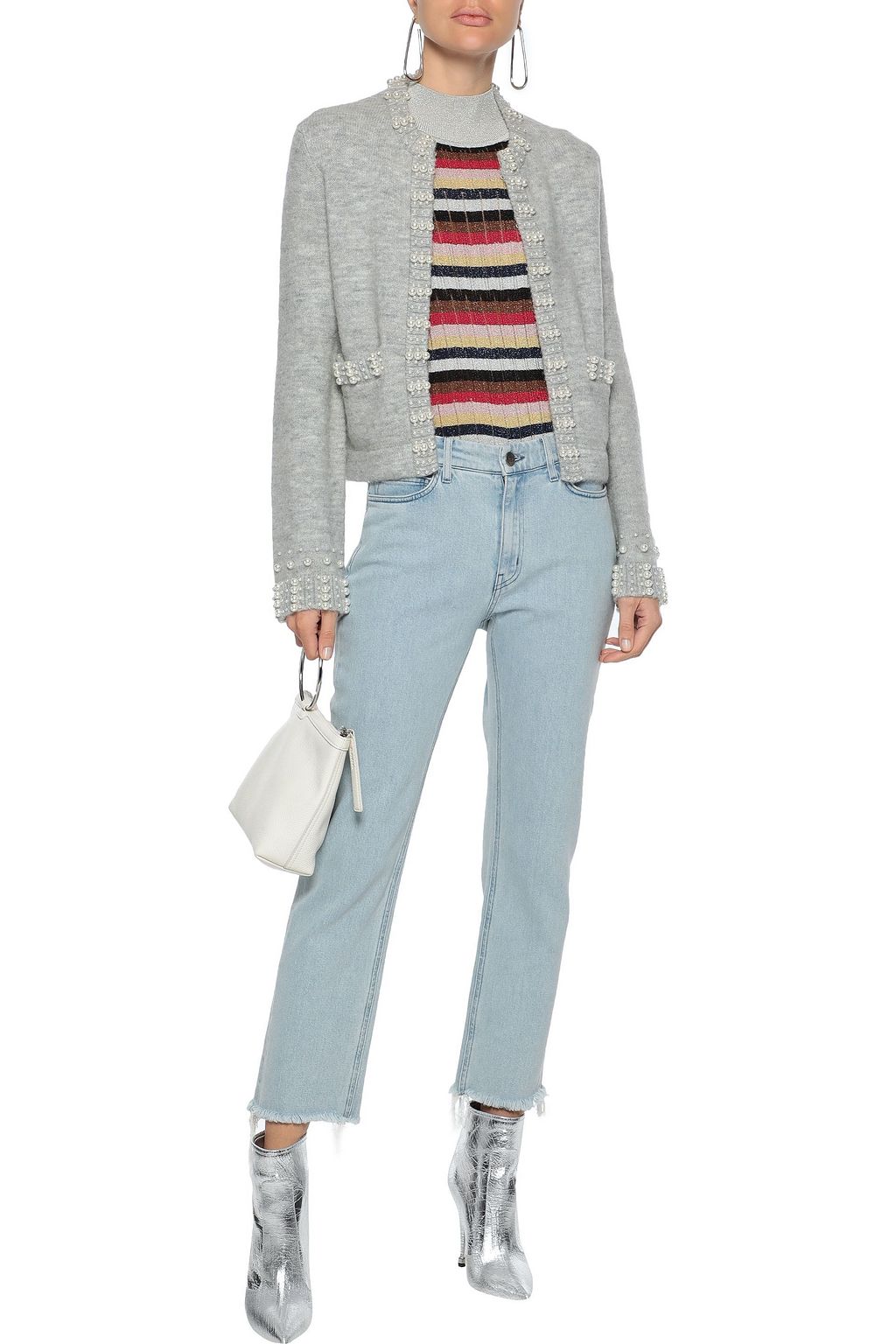 maje pearl cardigan