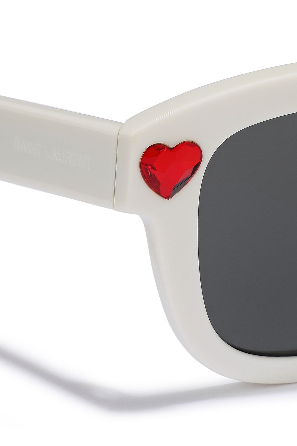 SAINT LAURENT D-frame crystal-embellished acetate sunglasses