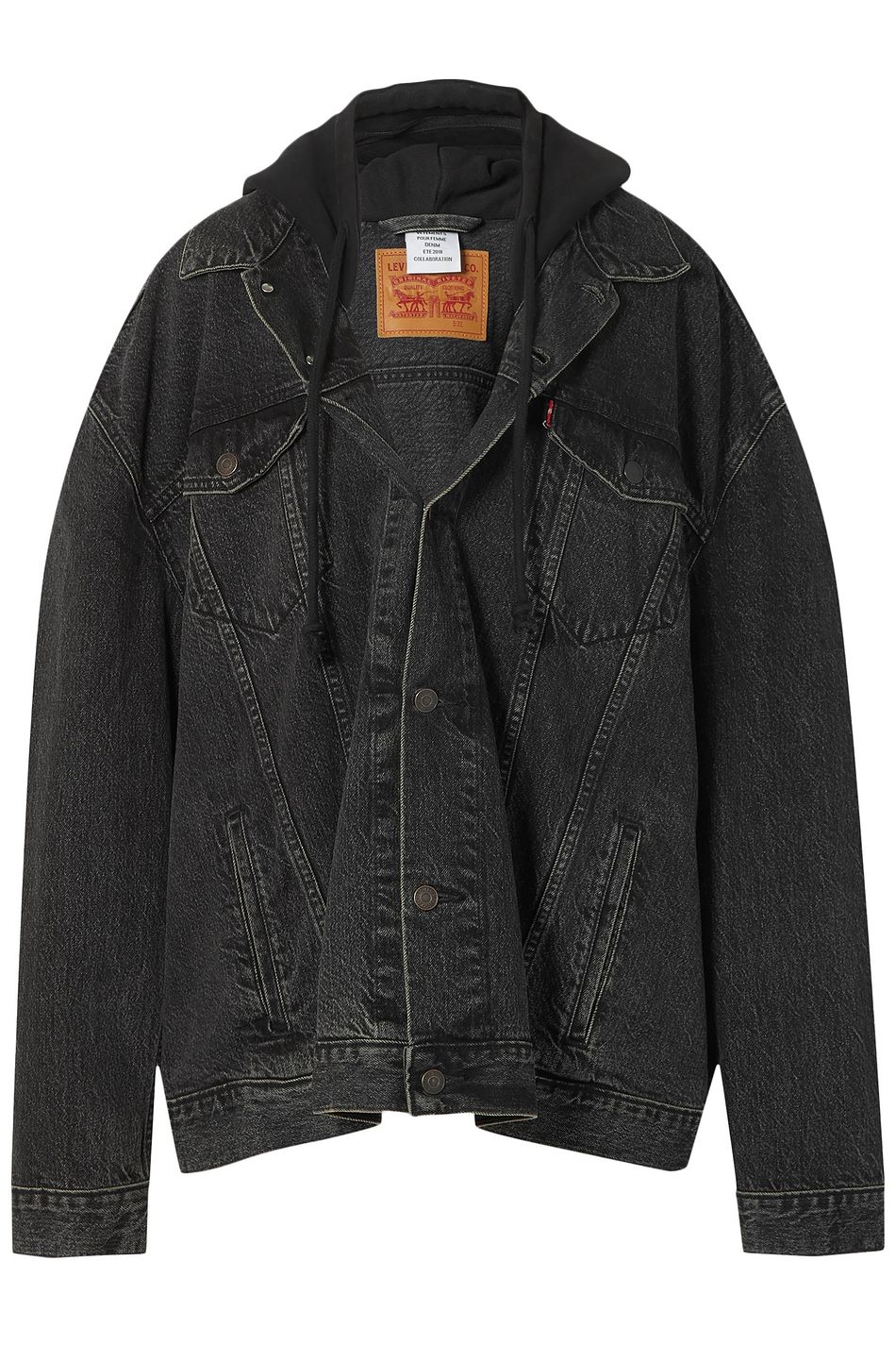 levis black demin jacket