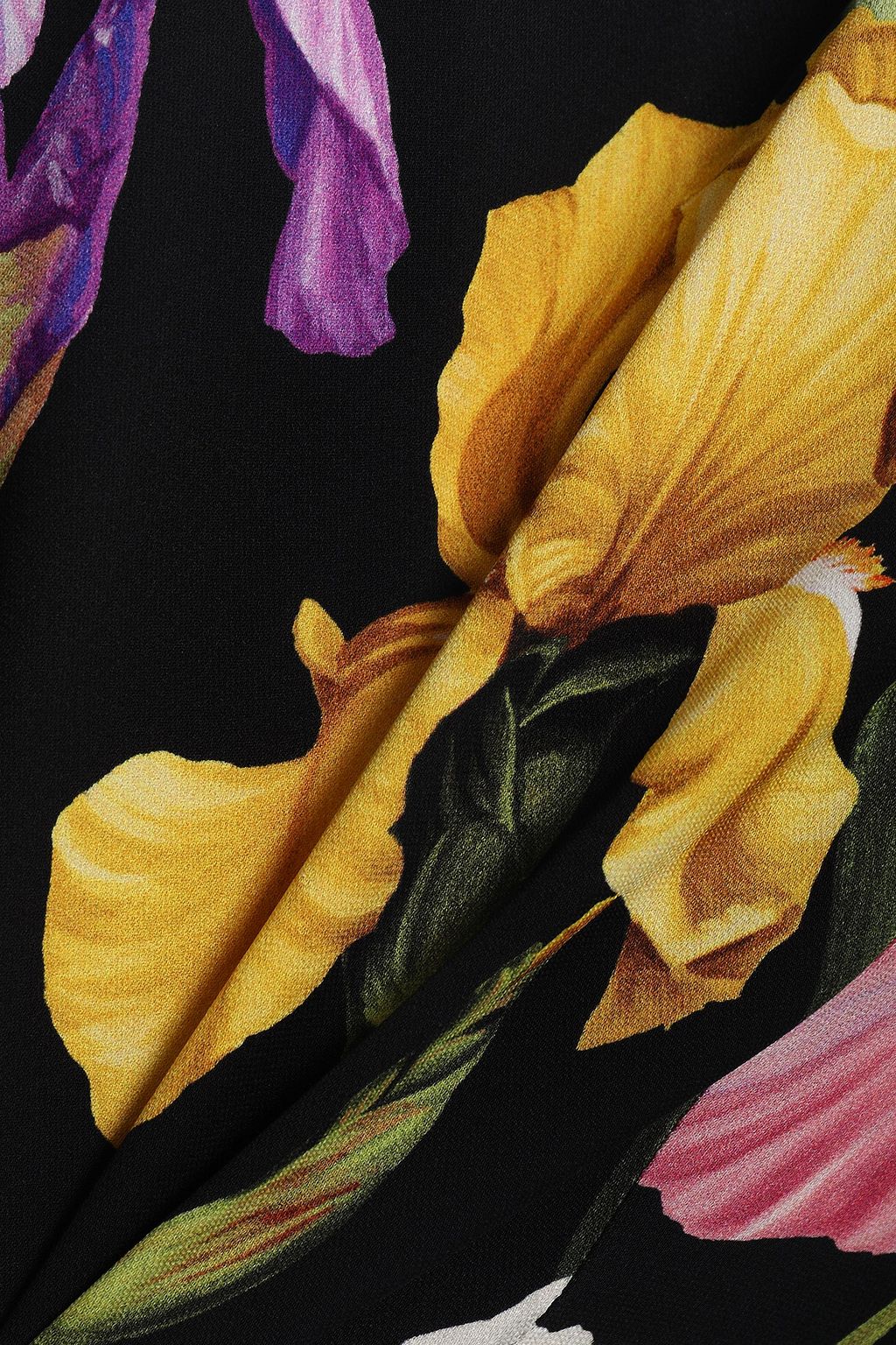 DOLCE&GABBANA Floral-print silk-blend crepe de chine top