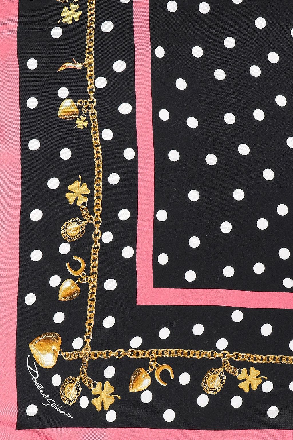 DOLCE&GABBANA Printed silk-satin twill scarf