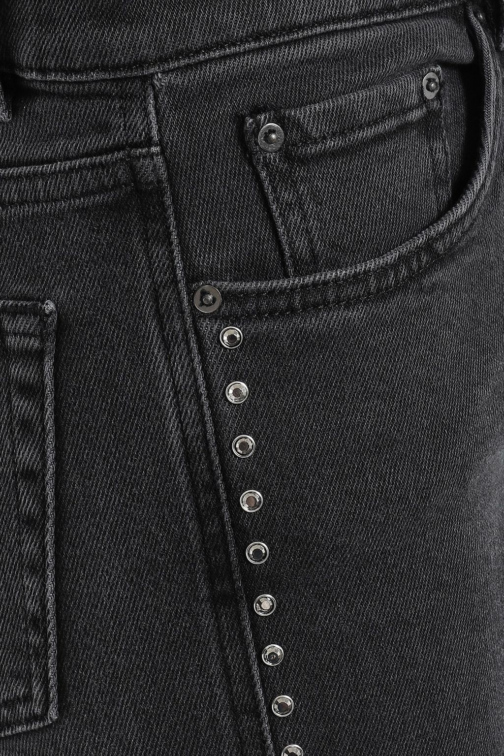 VICTORIA, VICTORIA BECKHAM Studded high-rise straight-leg pants