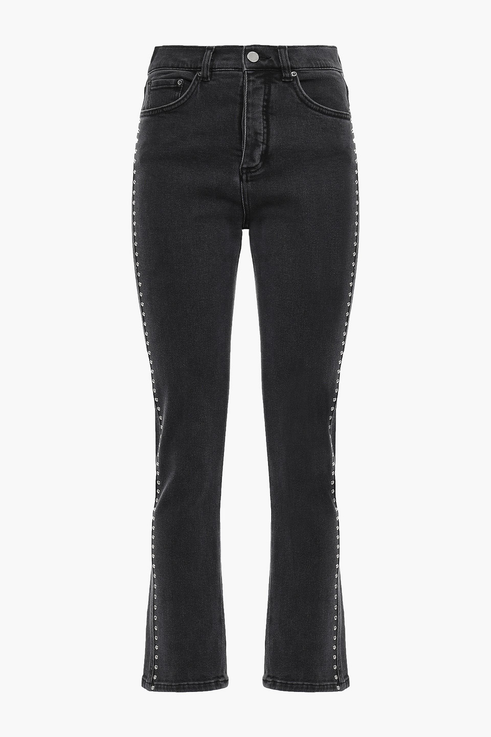 Victoria, Victoria Beckham Studded high-rise straight-leg pants