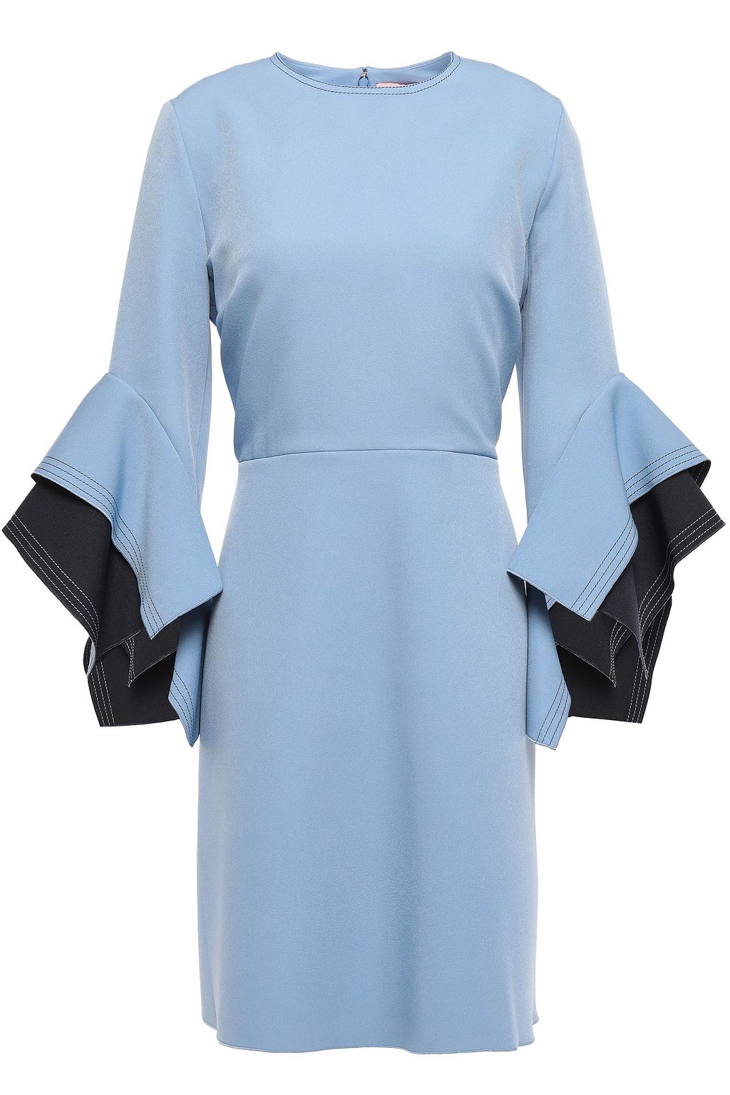 light blue crepe dress