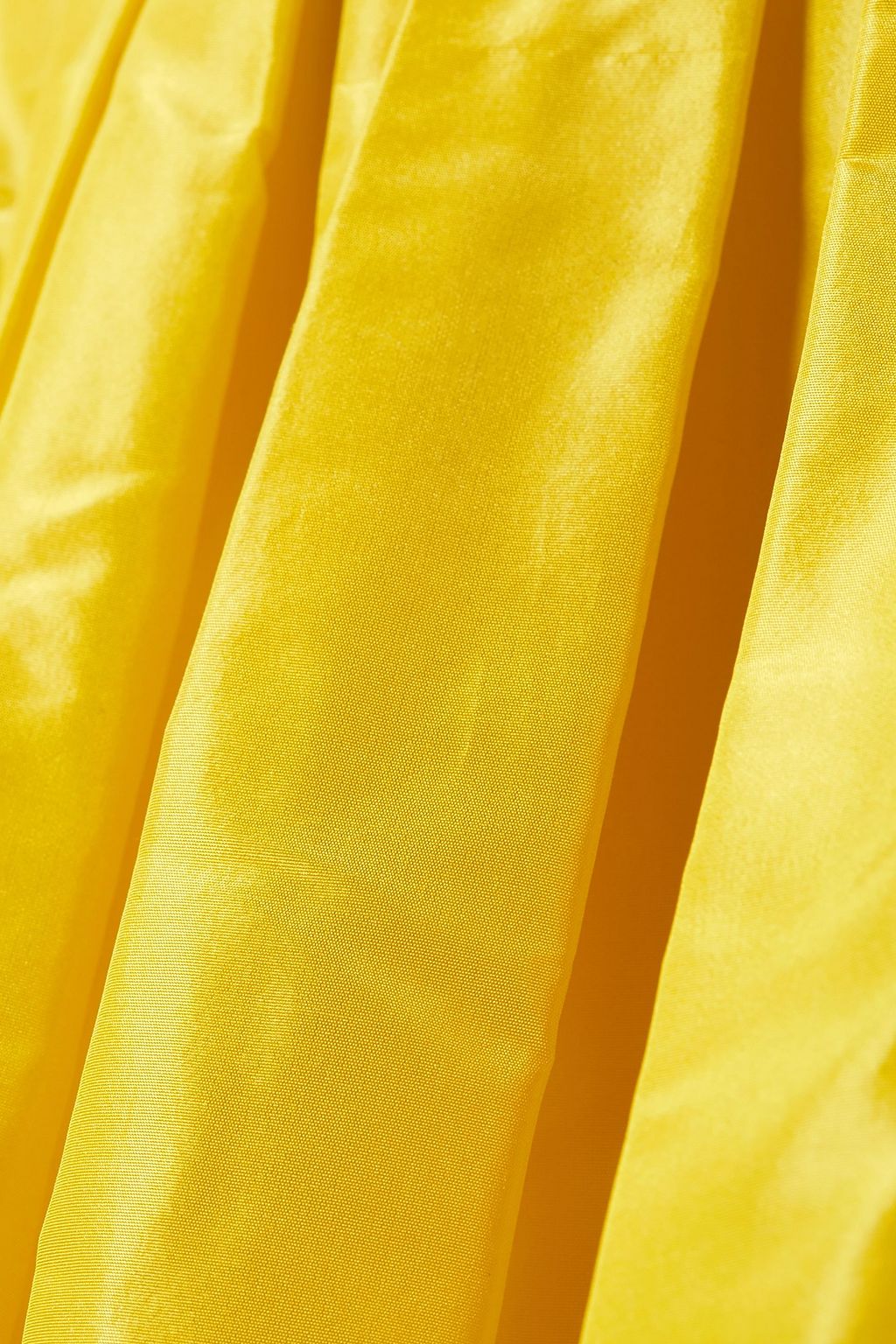 CAROLINA HERRERA Flared pleated silk-taffeta maxi skirt