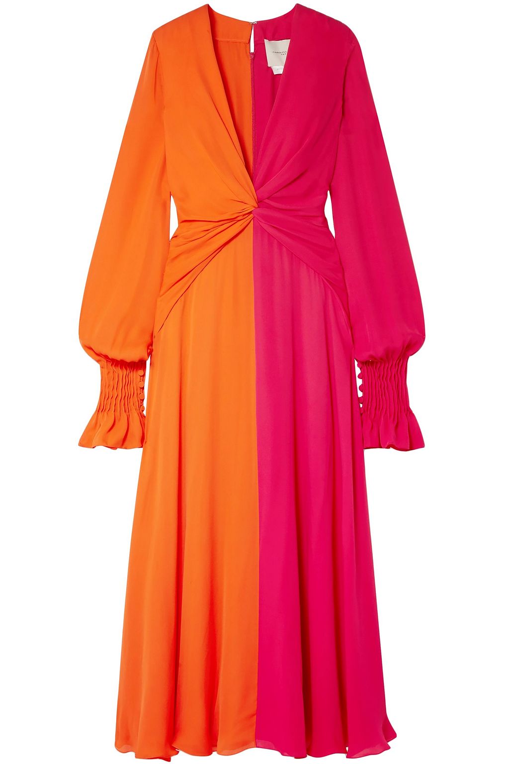 carolina herrera orange dress