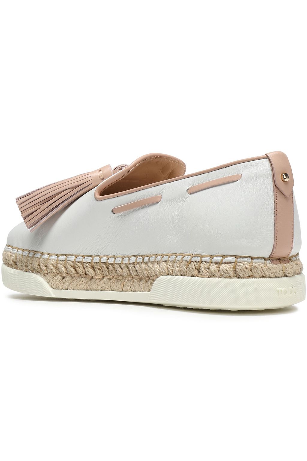 TOD'S Tasseled leather espadrilles