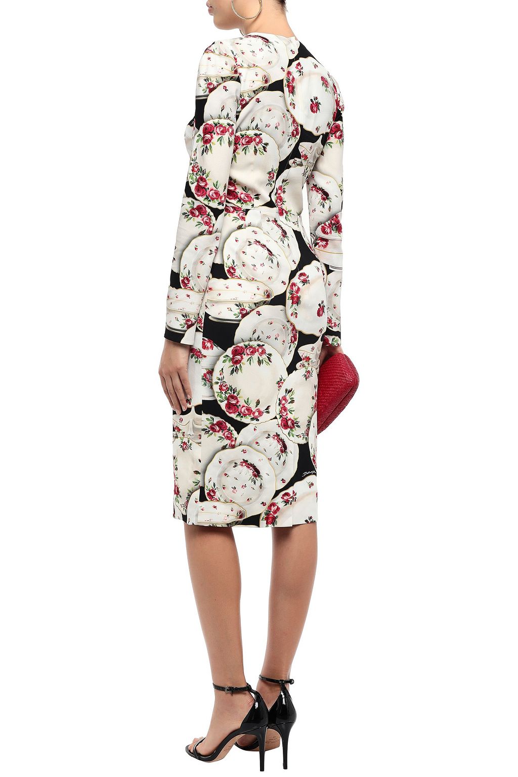DOLCE & GABBANA Printed crepe dress