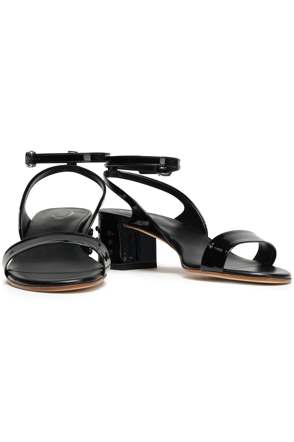 TOD'S Studded patent-leather sandals