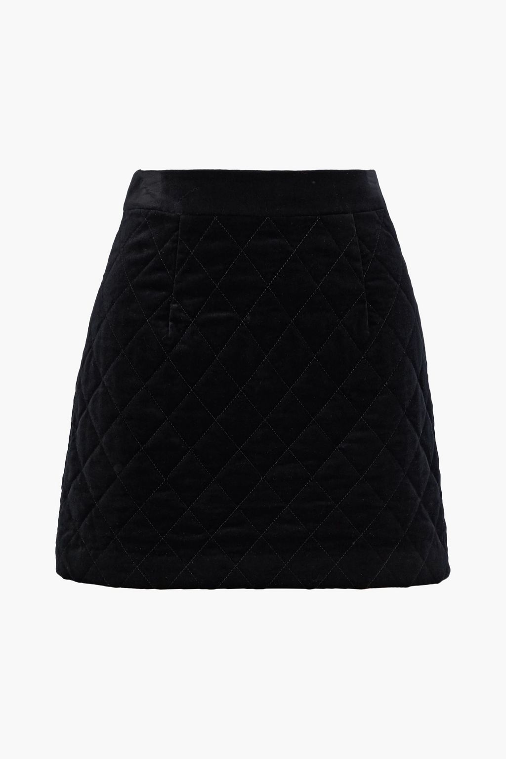 white quilted skirt