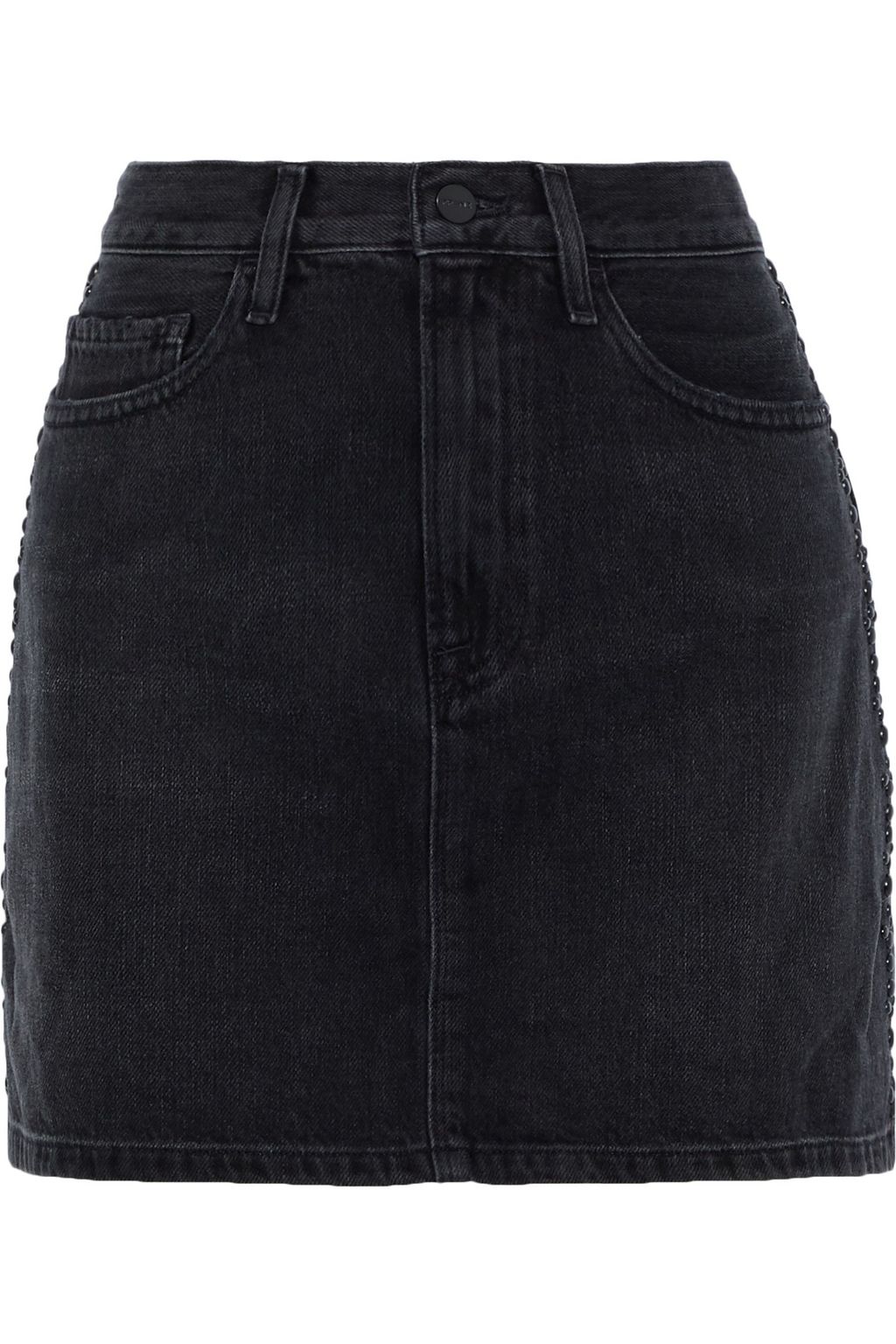 studded denim skirt
