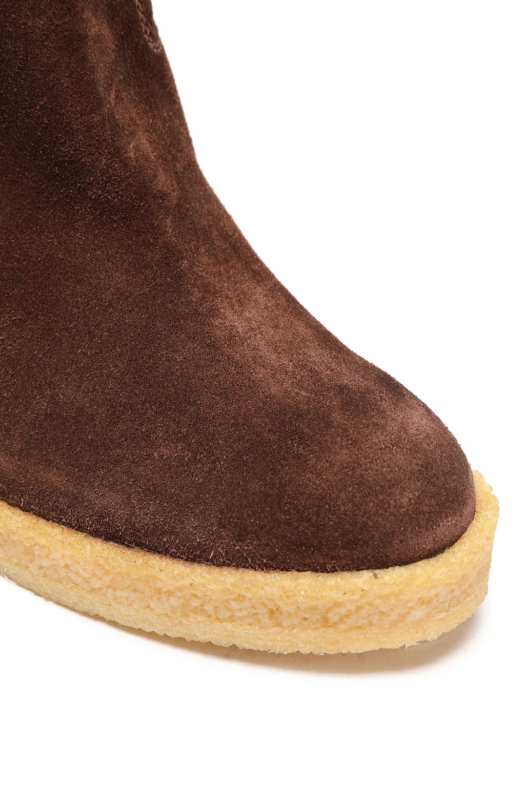 TOD'S Suede wedge knee boots