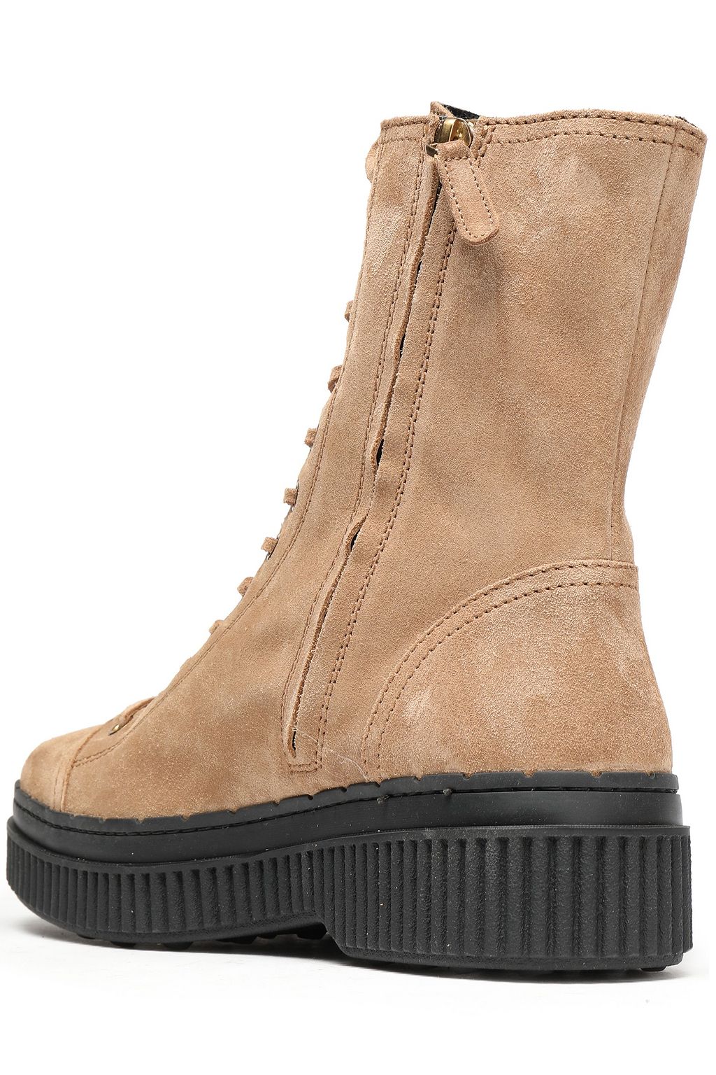 TOD'S Suede combat boots
