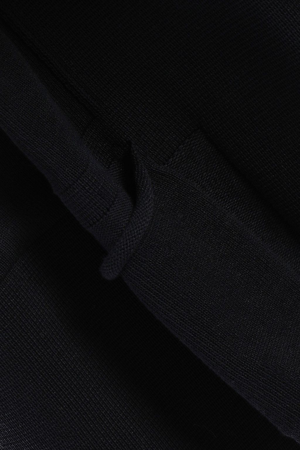 RICK OWENS Cropped cotton hooded jacket