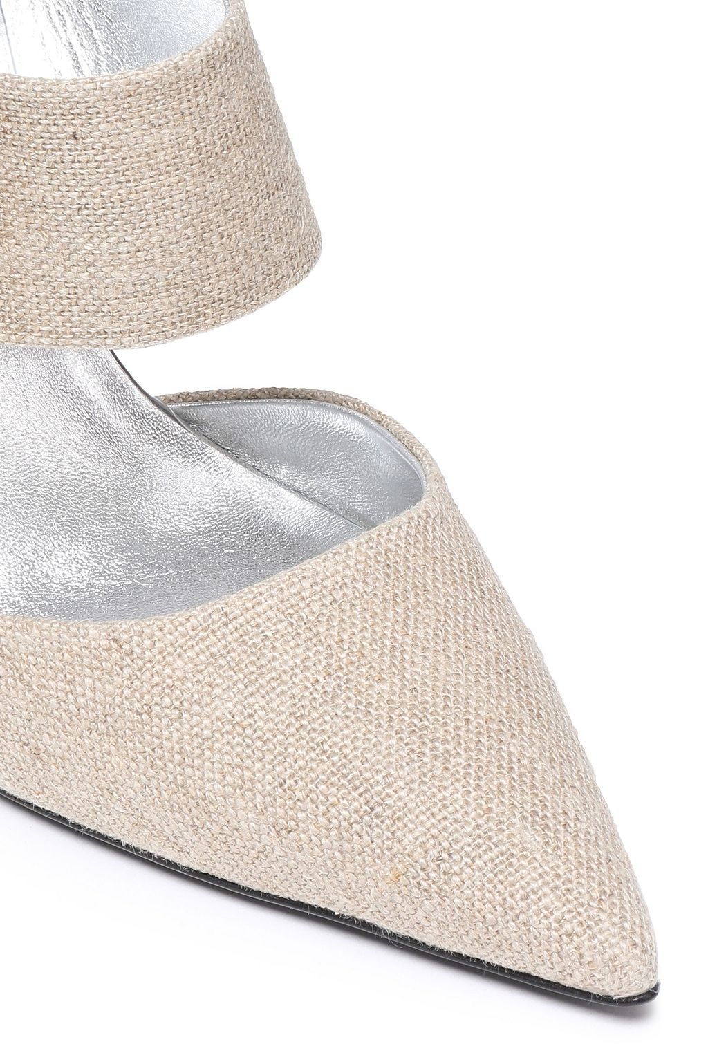 ROGER VIVIER Buckle-embellished canvas mules