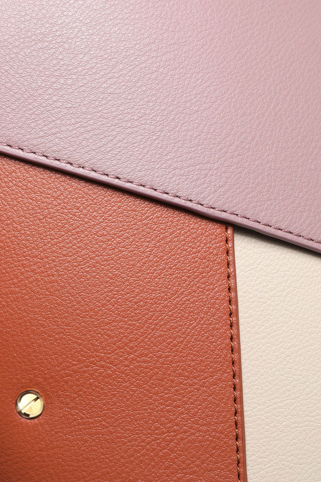 YUZEFI Pablo color-block textured-leather shoulder bag