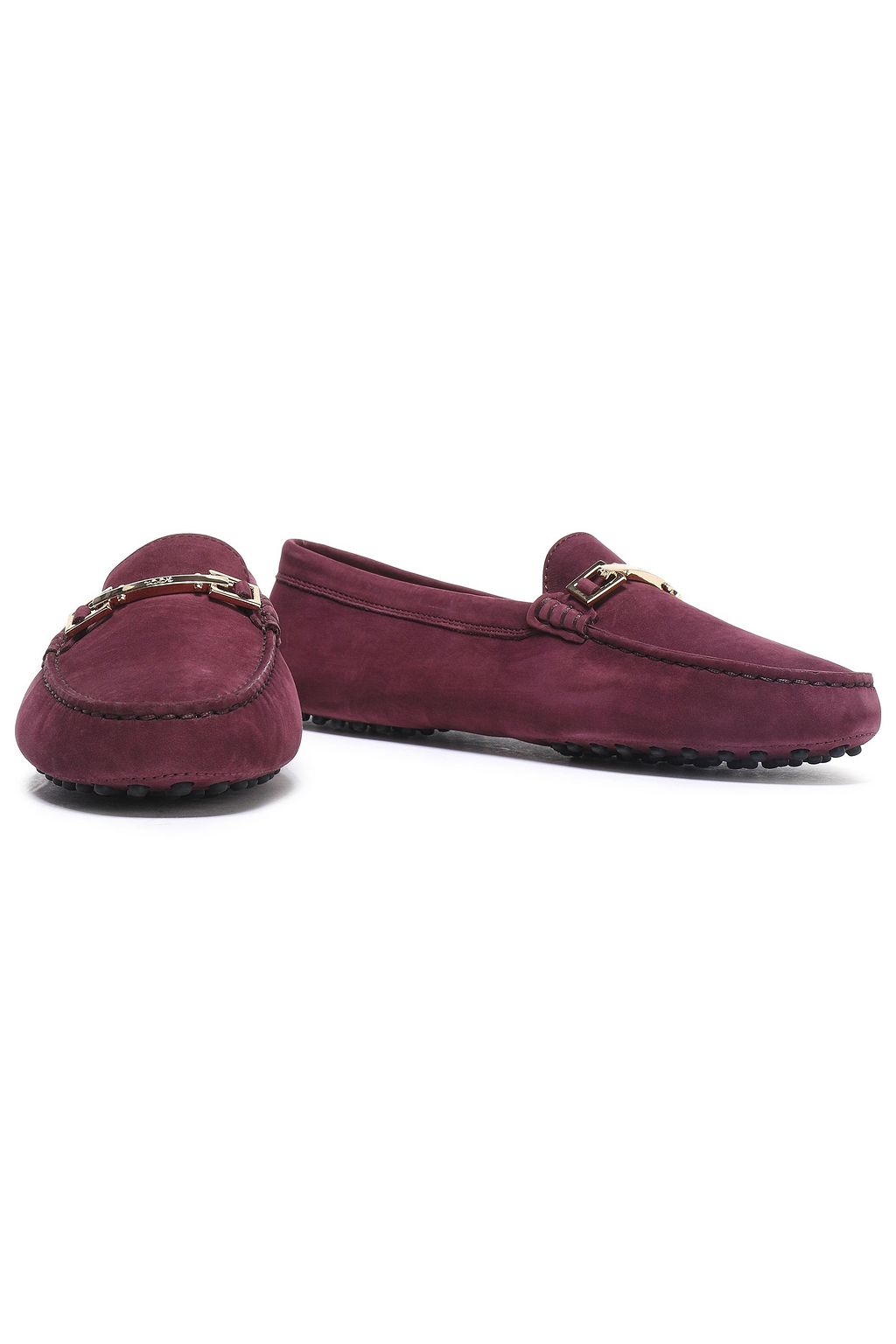 TOD'S Gommino embellished nubuck loafers