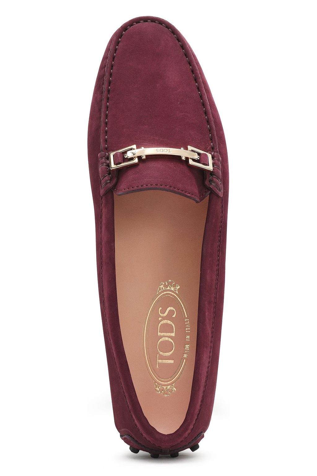 TOD'S Gommino embellished nubuck loafers