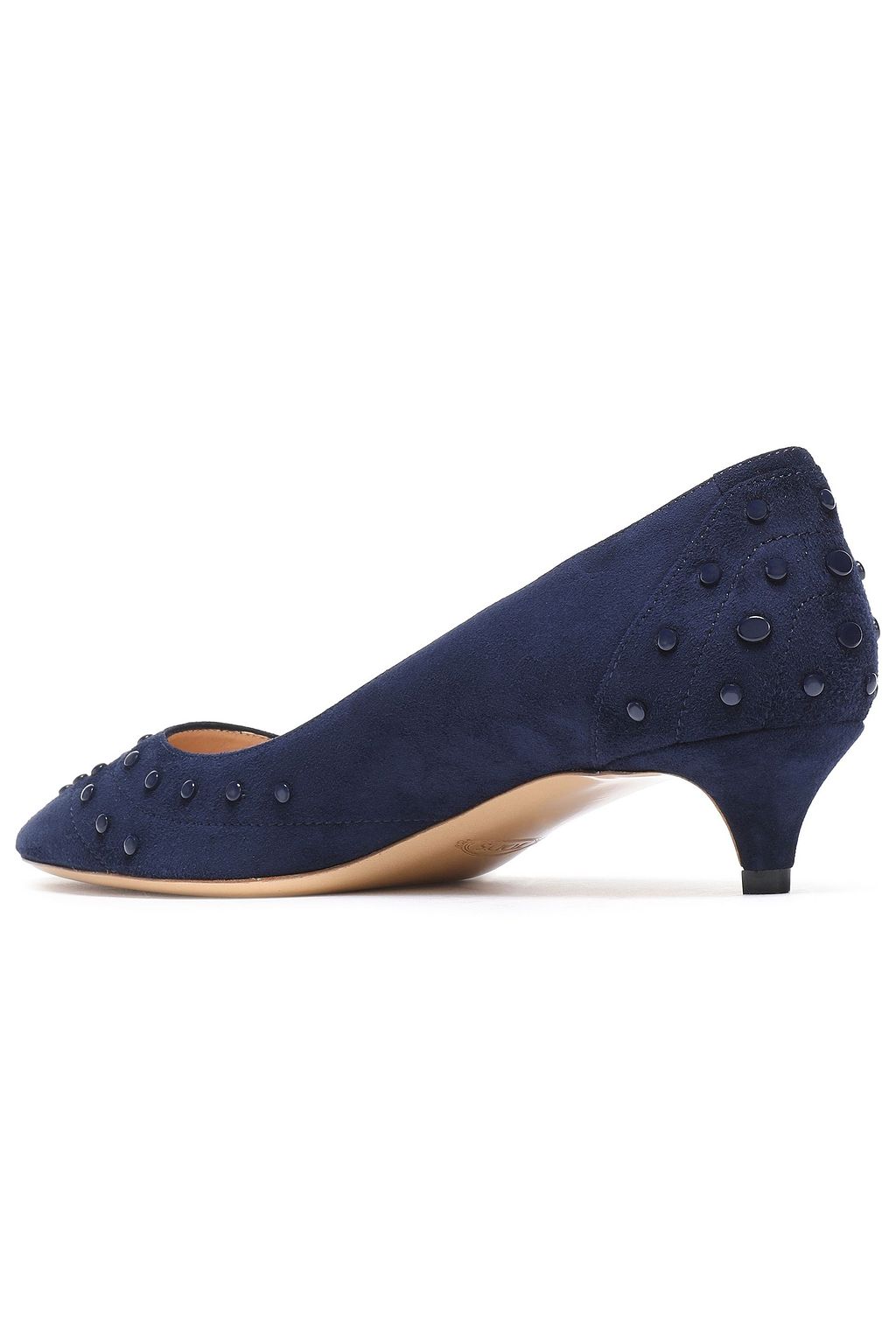 TOD'S Studded suede pumps