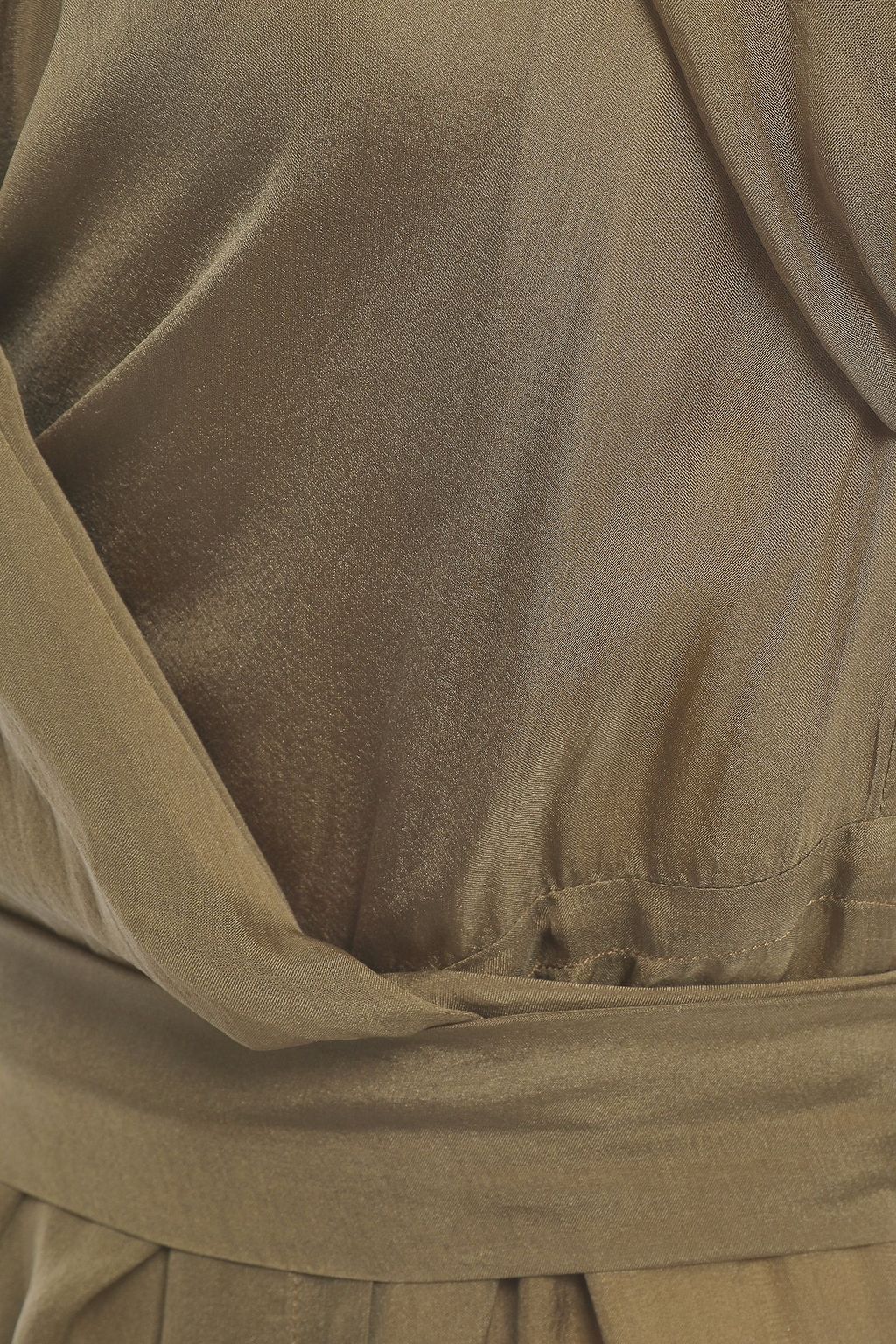 RICK OWENS Limo silk-voile midi wrap dress