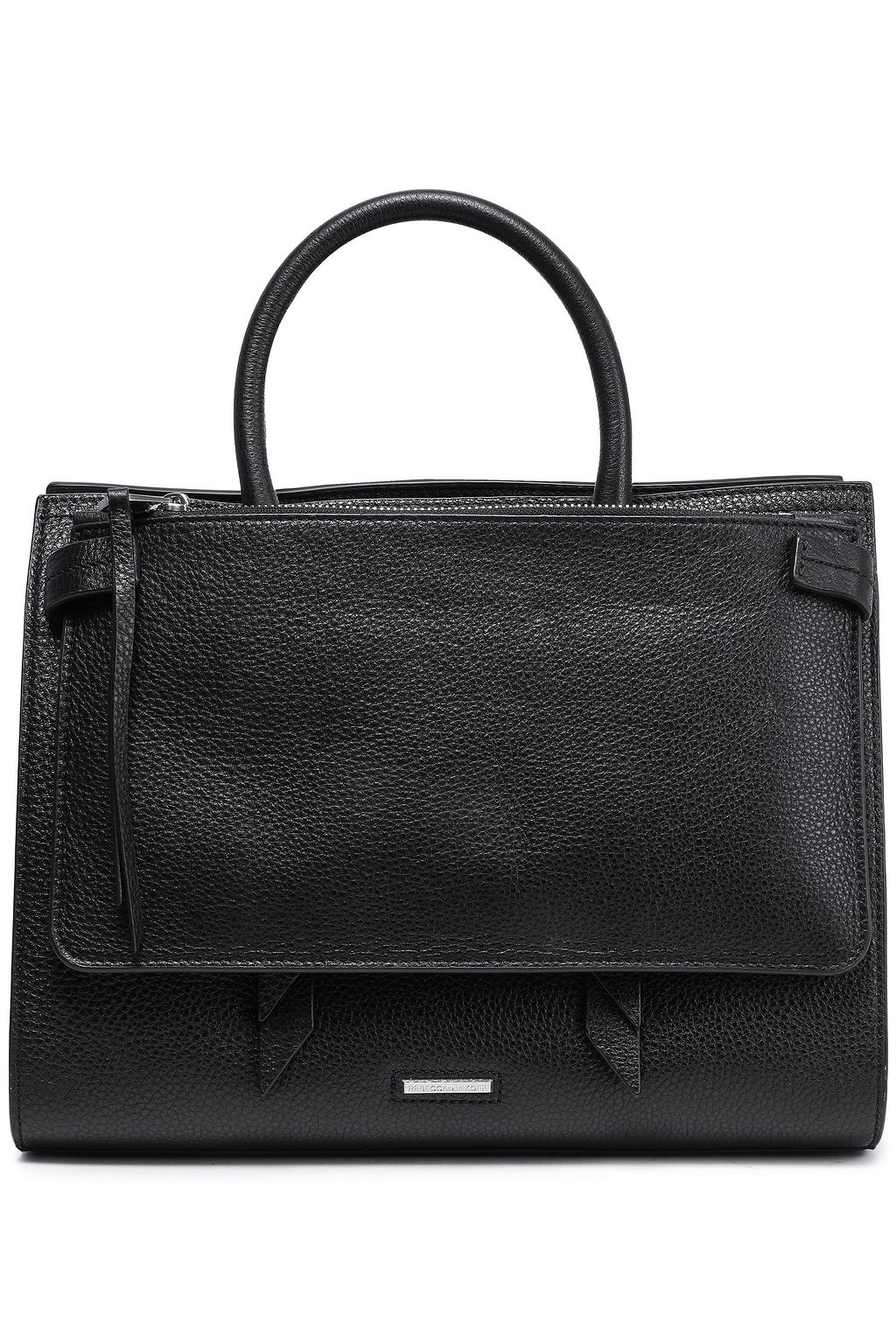 REBECCA MINKOFF Color-block pebbled-leather tote