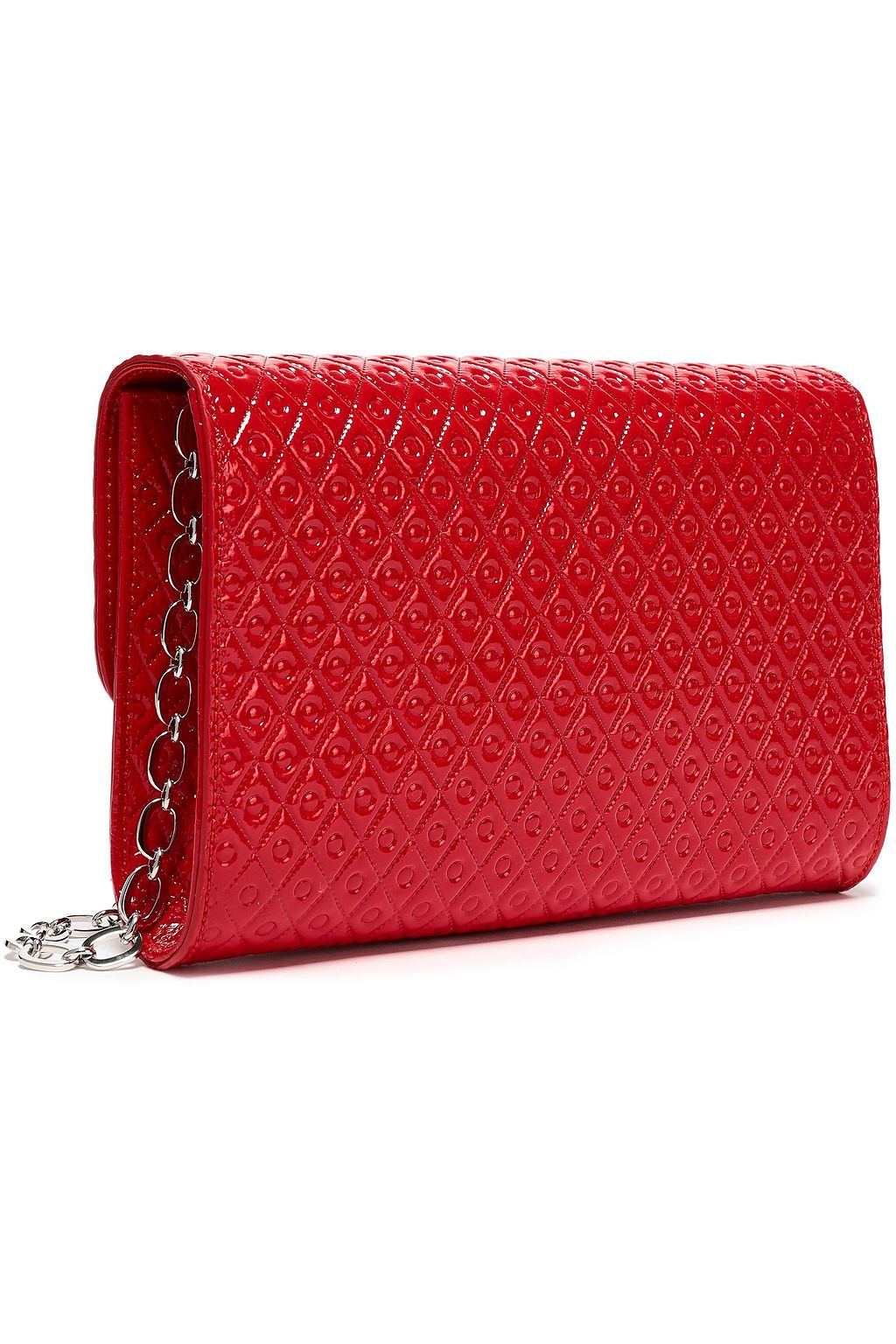 TOD'S Embossed patent-leather shoulder bag