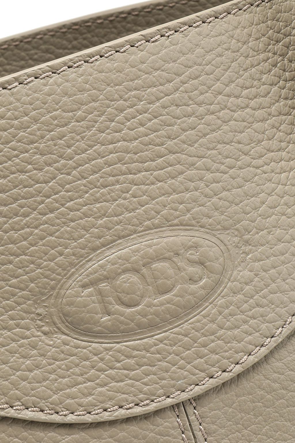 TOD'S Mocassino pebbled-leather tote