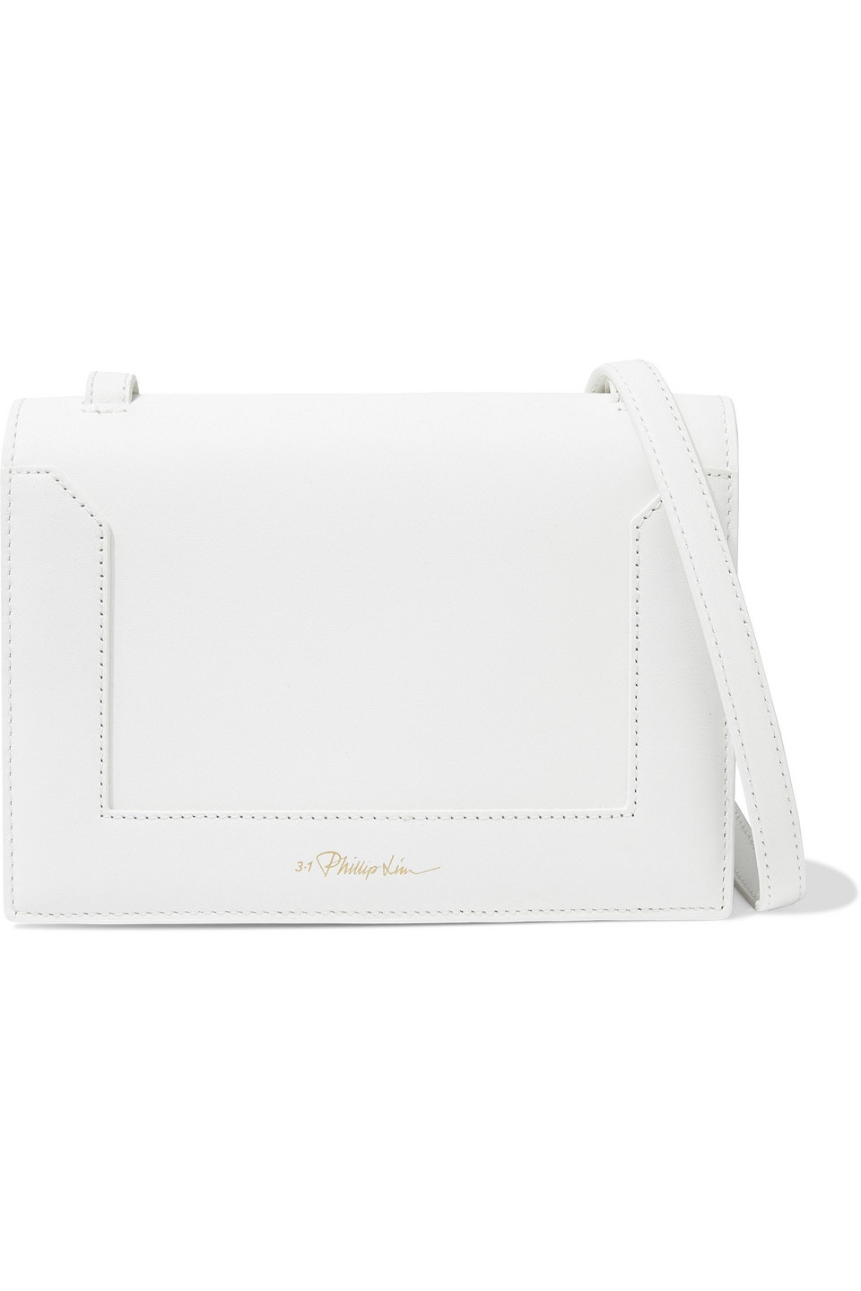 3.1 phillip lim - soleil mini leather shoulder bag - white - onesize