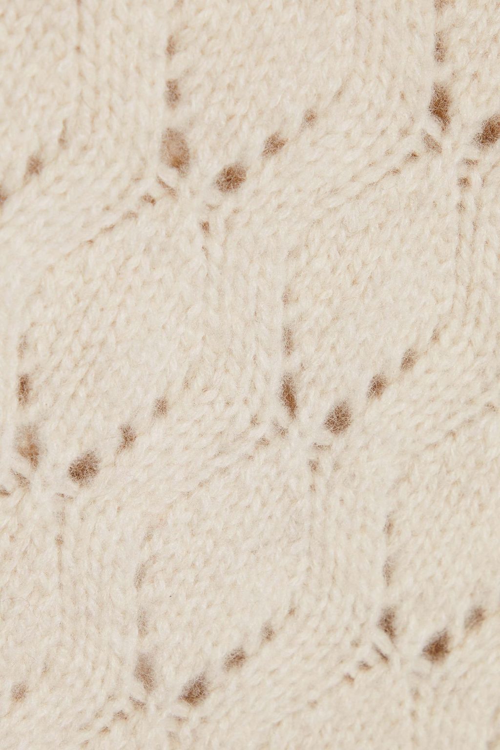 VANESSA BRUNO Josefao pointelle-knit wool and yak-blend sweater