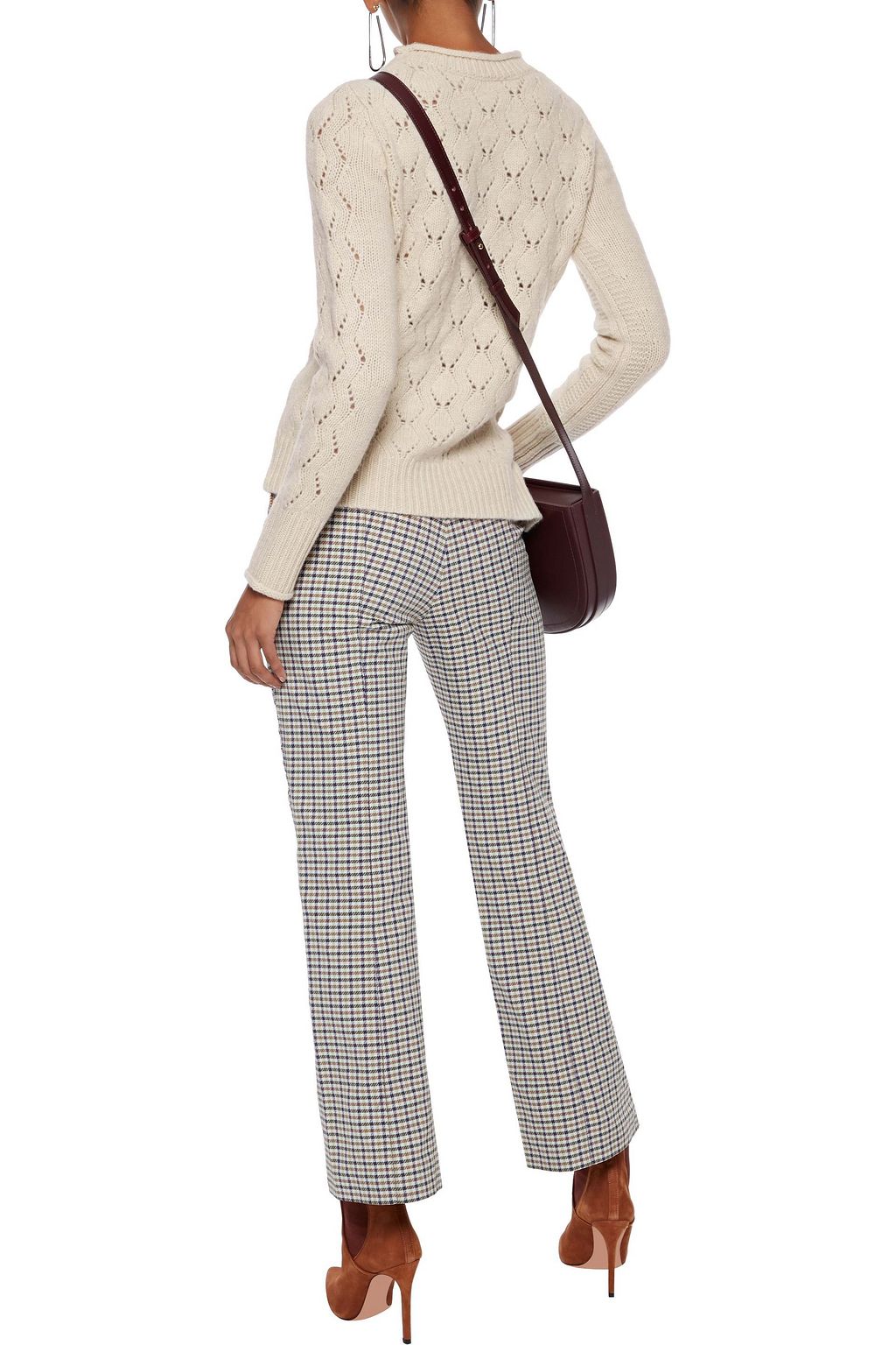 VANESSA BRUNO Josefao pointelle-knit wool and yak-blend sweater
