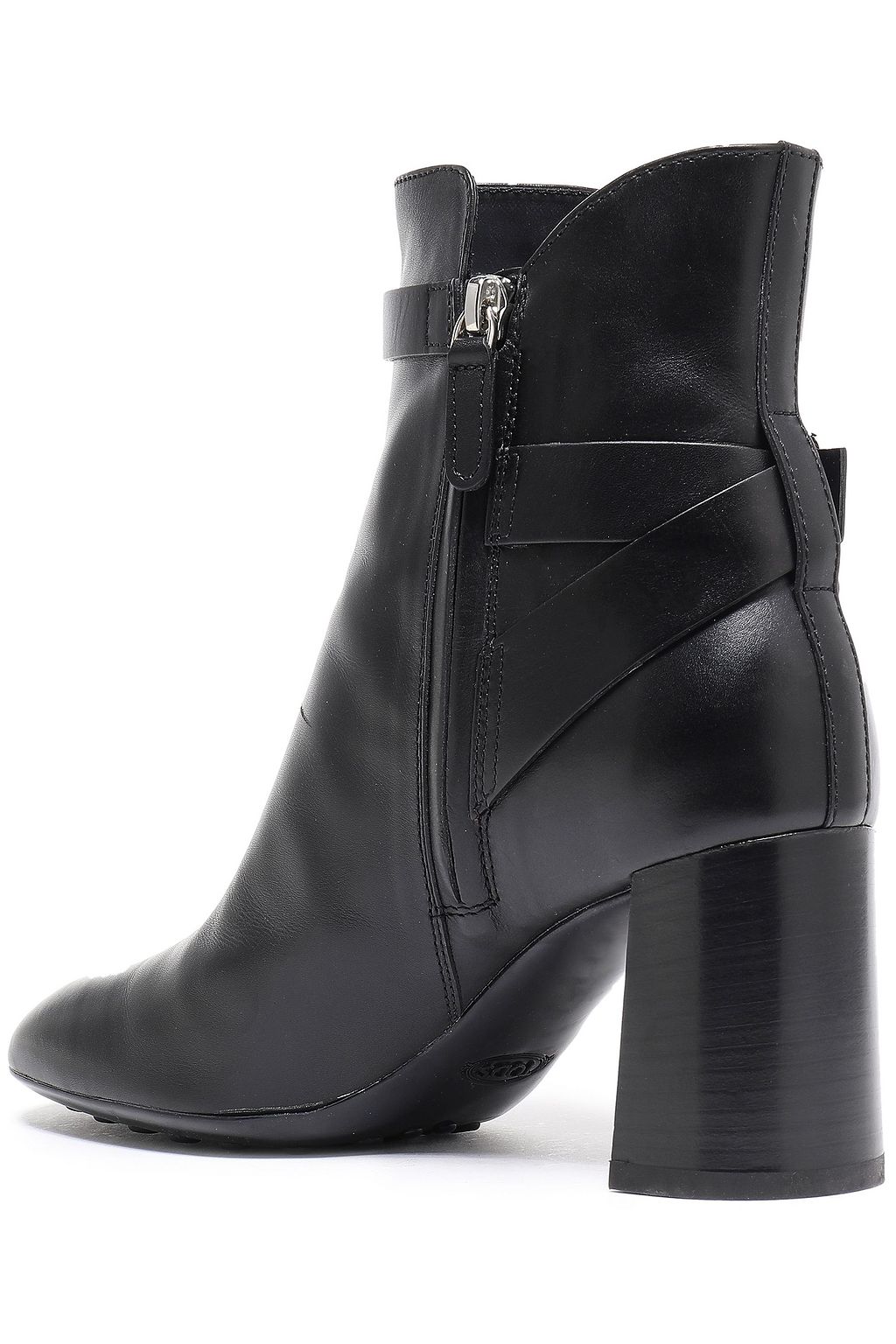 TOD'S Ankle Boots aus Leder mit Schnalle