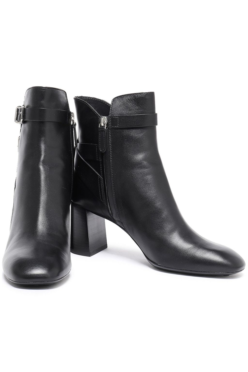 TOD'S Ankle Boots aus Leder mit Schnalle