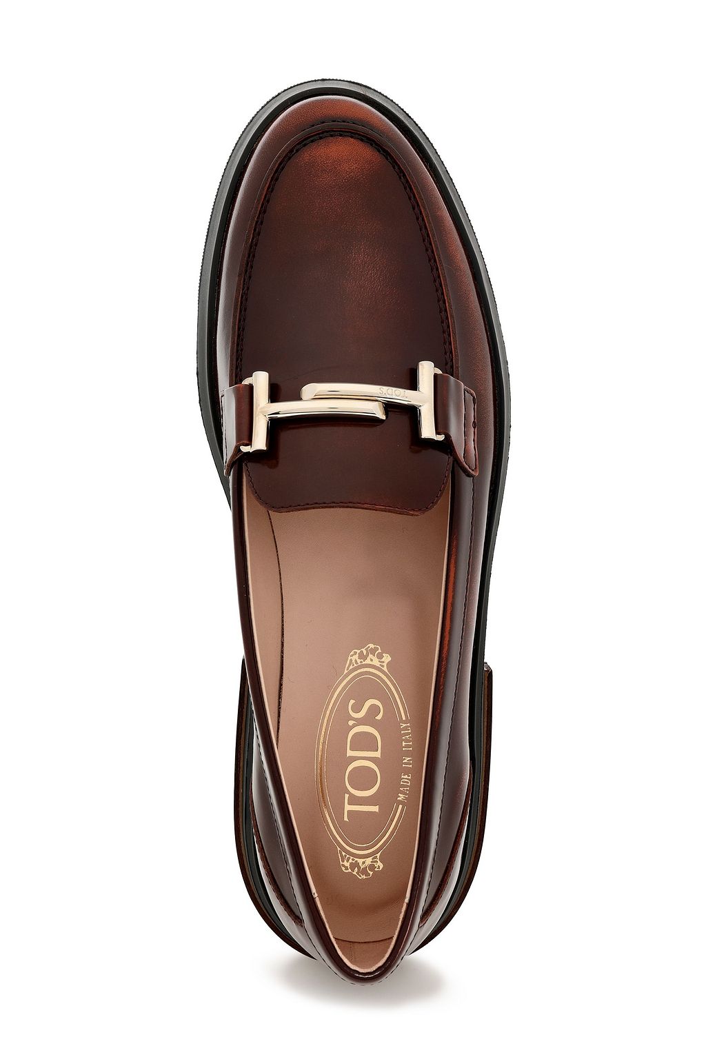 TOD'S Embellished leather loafers