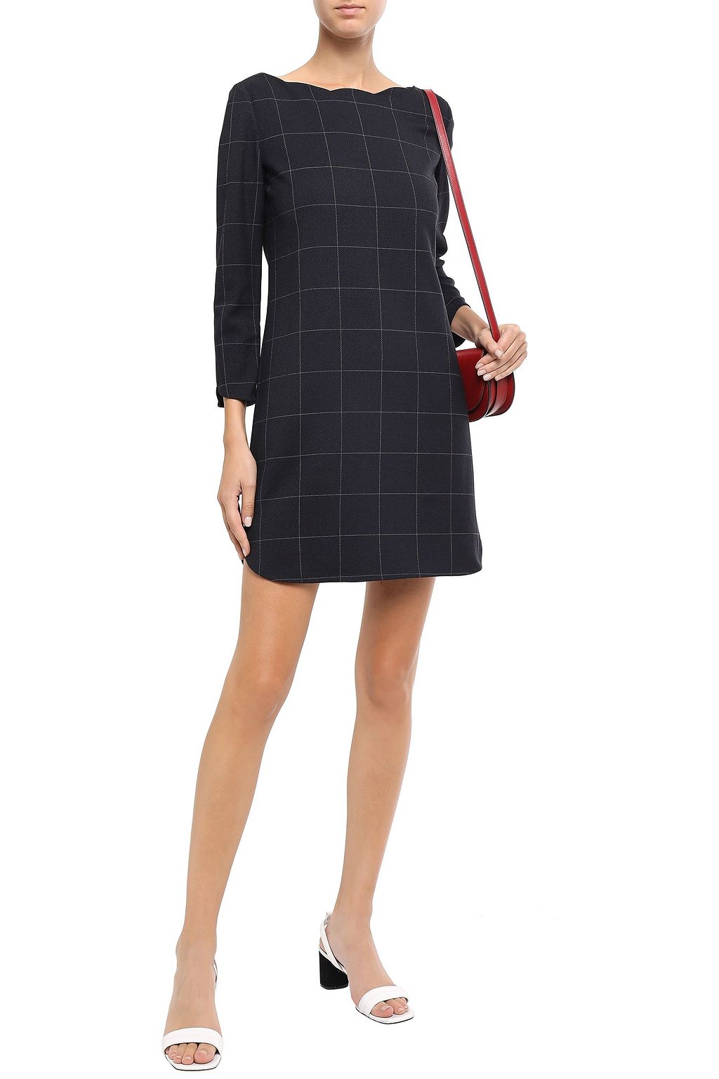 CLAUDIE PIERLOT Rover checked woven mini dress