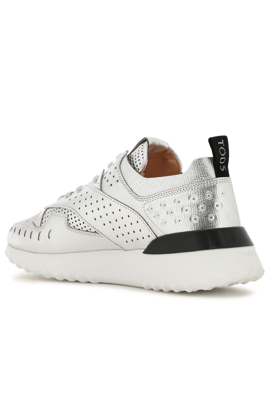 tod's metallic sneakers