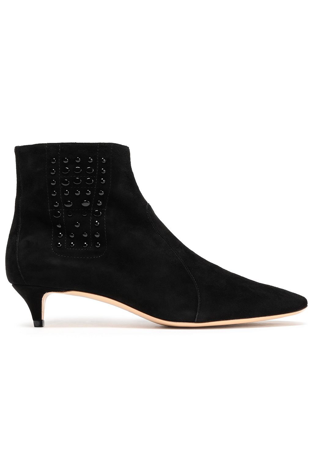 Studded suede ankle boots black EU 34.5