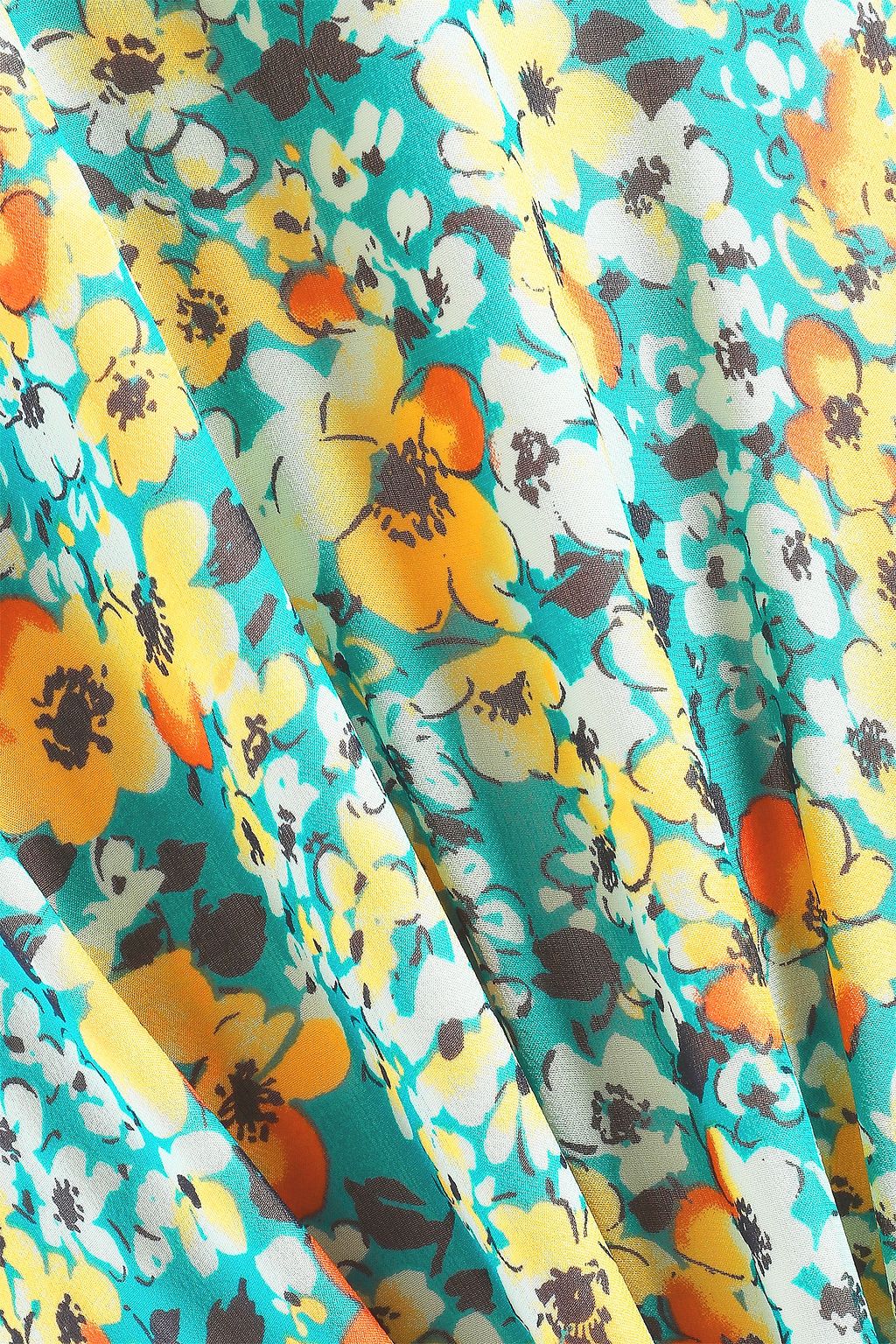 EQUIPMENT Floral-print silk-georgette dress