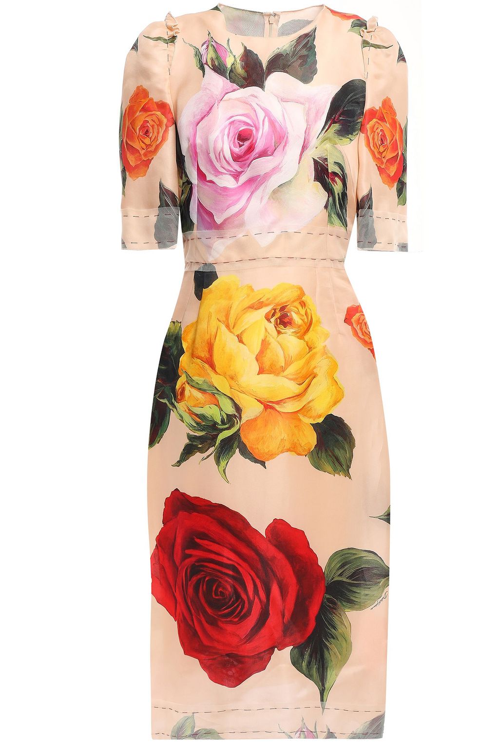 dolce and gabbana floral midi dress