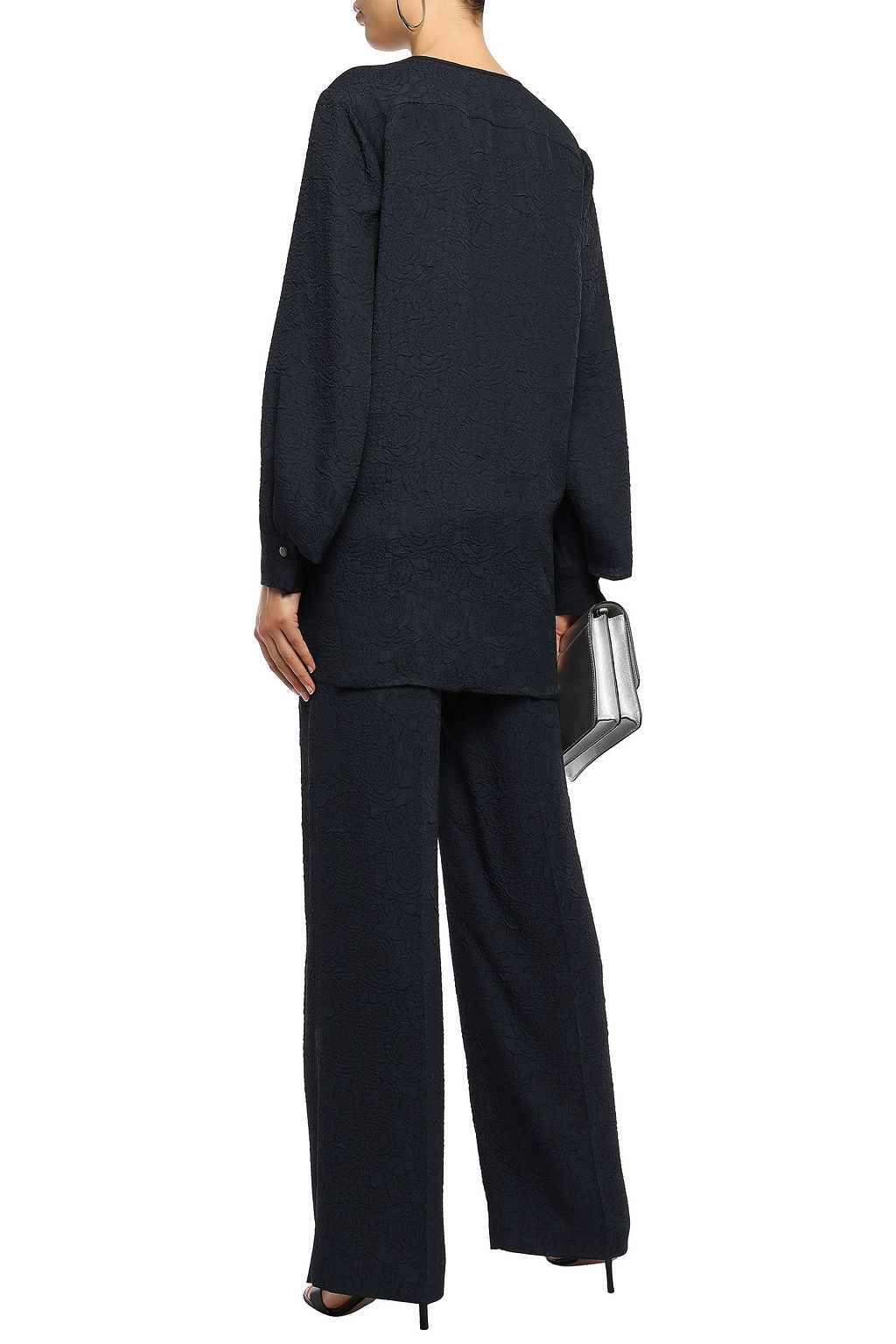 EQUIPMENT Delainey floral-jacquard blouse