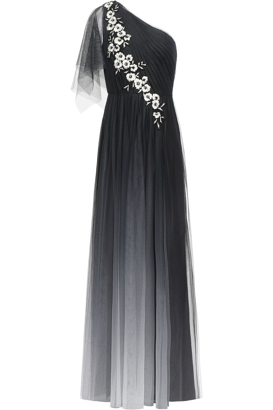 black designer gown