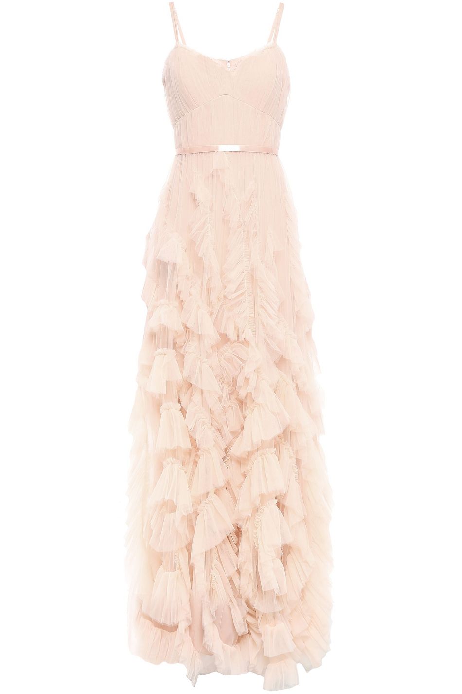 pink satin cocktail dress