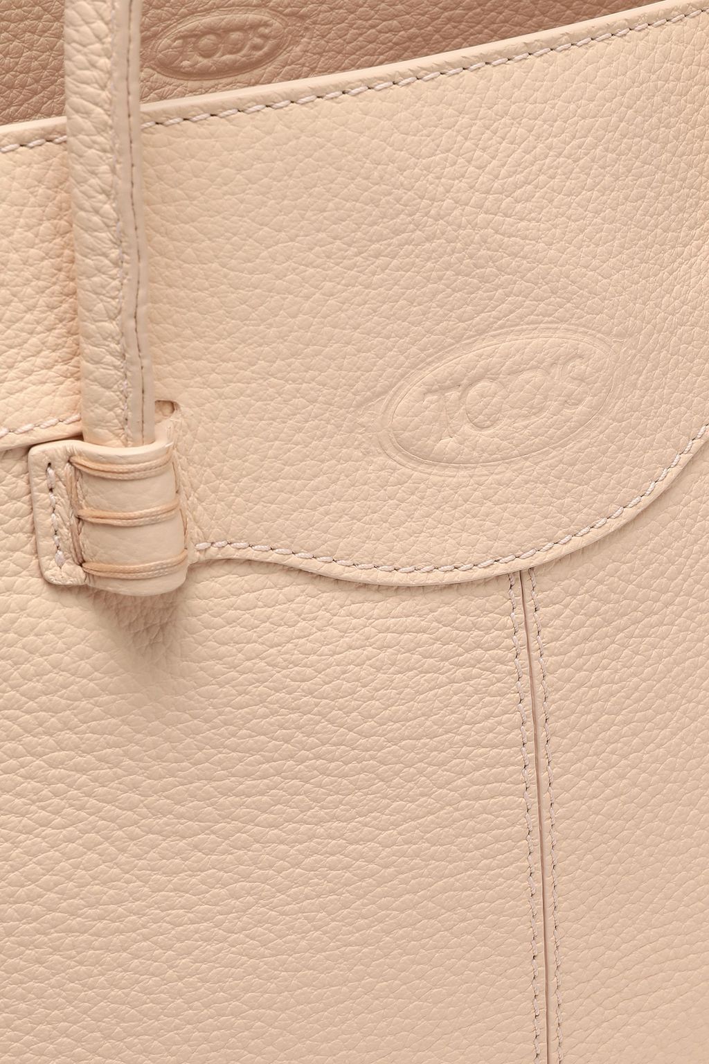 TOD'S Mocassino pebbled-leather tote